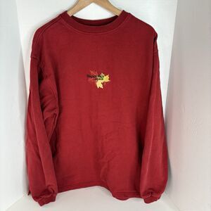 Vintage Niagara Falls Canada Crewneck Sweatshirt, XL, Red, Passport, Maple Leafs